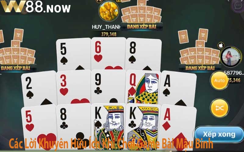 Các Lời Khuyên Hữu Ích Khi Chơi Game Bài Mậu Binh